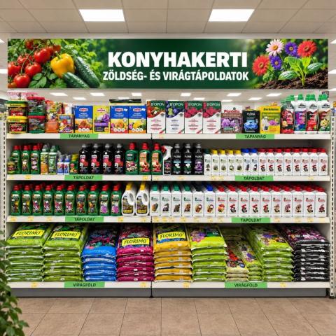 Konyhakerti zöldség- és virág tápoldatok