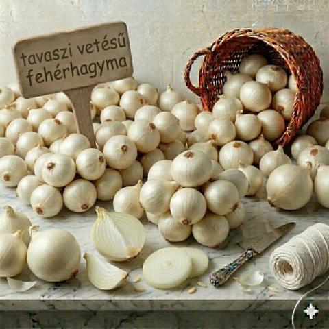 Tavaszi vetésű fehérhagyma