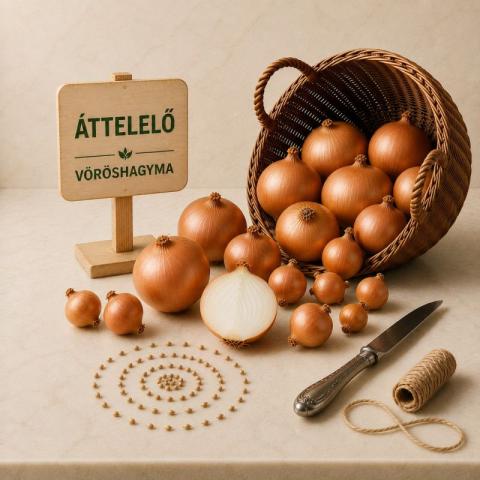 Áttelelő vöröshagyma