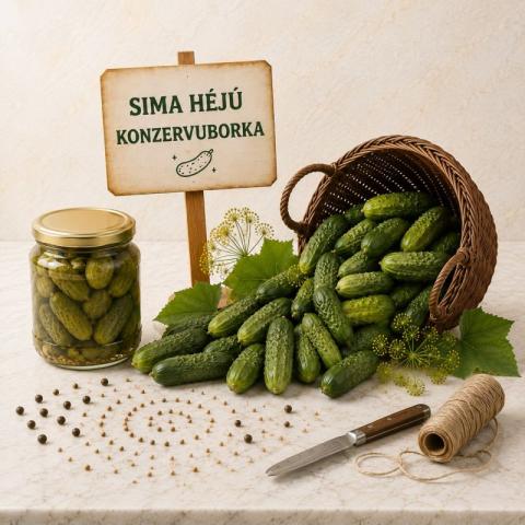 Sima héjú konzervuborka