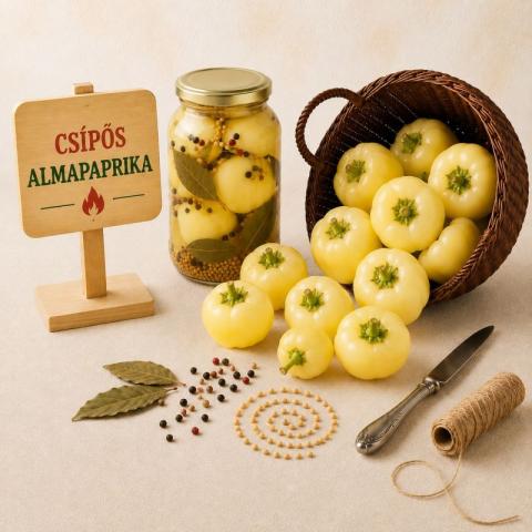 Csípős almapaprika